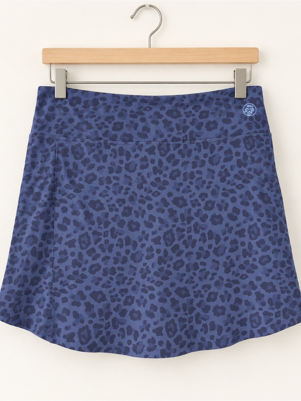 Renwick Leopard Print Ace Golf Tennis Skort Blue XS